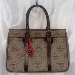 Dooney & Bourke Brown and Tan Tote Bag EUC 
No callouts